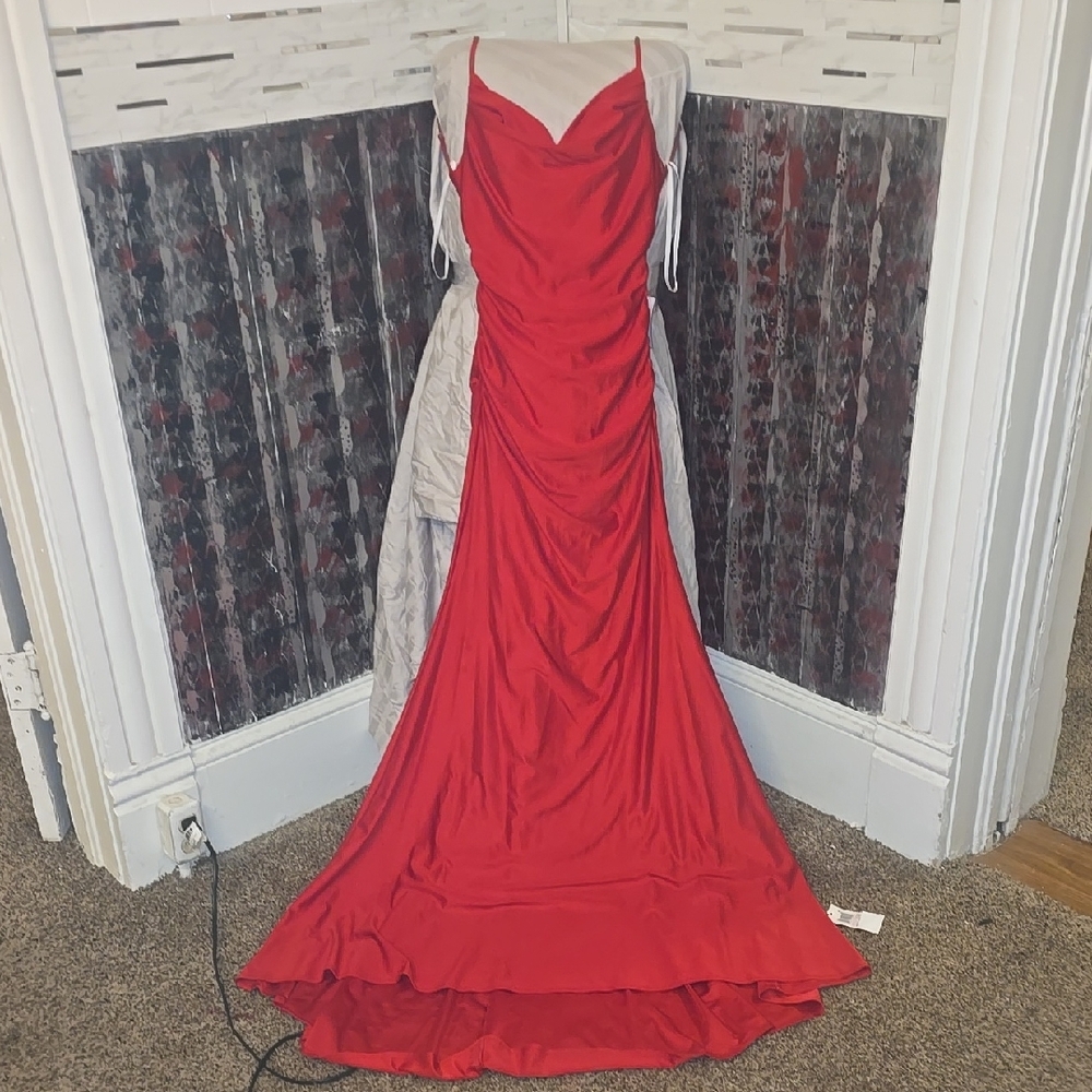 Elegant Red Evening Gown